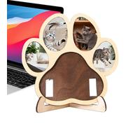 Generico Marco de fotos conmemorativo para perros | Soporte de madera para fotos, marco conmemorativo en forma de conmemorativo, para pérdida de luto, razas, pequeñas, medianas y grandes, casa tumba