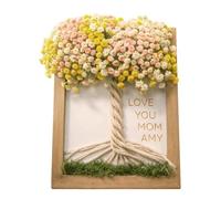 Genérico Marco de fotos familiar de madera - Diseño de árbol decoración | Regalo día de la madre y cumpleaños, marco de fotos para mesa, sala de estar y dormitorio, árbol de foto DIY con letras