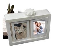 Genérico Marco De Fotos: Marco De Fotos Giratorio De 360 grados, Álbum De De ABS, Giratorios De Manivela, Decoración De Mesa, Soporte Para 12 Tarjetas Para El Hogar, Día Del Padre, Familia