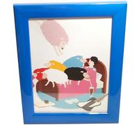 Genérico Marco de fotos. Serie 454 colores (Azul Claro, 10 x 15 cm)