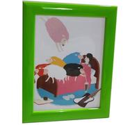 Genérico Marco de fotos. Serie 454 colores (Verde Claro, 10 x 15 cm)