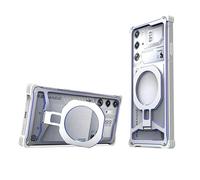 Genérico Marco de Parachoques de Metal for Nubia RedMagic 10 Pro+, Cubierta Coque, Soporte magnético Incorporado(Silver Blue,Redmagic 10Pro)