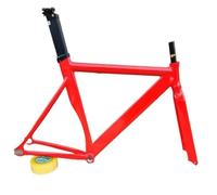 Genérico Marco De piñón Fijo Fixie Frameset Bici Corsa Racing Bike Cuadro Bicicleta Quadro(F,52cm)