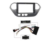 Genérico Marco de Radio de Coche para Hyundai para I10 2014 Radio Estéreo Coche Panel DVD Fascia Kit Montaje Audio Multimedia Inalámbrico CarPlay Auto Panel Embellecedor Radio(R Frame Cable)