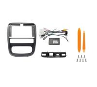 Genérico Marco de Radio de Coche Reproductor MP5 Android 9 "y 10,1" para Duster 2012-2018 Marco Carcasa Radio Coche Panel Fascia Cubierta Tablero Estéreo Panel Embellecedor Radio(10-15 Set L)