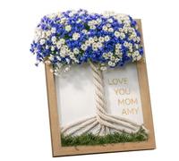 Generico Marco familiar | Casa con forma de árbol para el Día de la Madre | Regalo para mamá, abuela, esposa | para ella, estudio, dormitorio, oficina, pasillo, entrada, cumpleaños