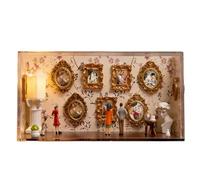 Genérico Marco Museo de Nosotros - Pequeño Estuche para Fotos con 5 Figuritas,Marco de Fotos del Museo | para los Recuerdos, el Hogar, los Viajes, la Pared, la Oficina, Las Madres y Mamá