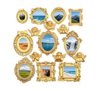 Genérico Marcos de fotos en miniatura | Decoración para el hogar, pequeños marcos dorados | para niños, niñas, adolescentes, niños, sobrinas, sobrinas, , seres queridos