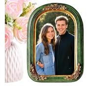 Genérico Marcos De Fotos Vintage | 13x18 cm Decoración Del Hogar Estética De Resina - Portarretratos Antiguos para Escritorio,Para Dormitorio Oficina Cafetería Galería Casa De Campo Regalo