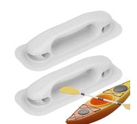Genérico Marine Grab Handle - 2X Boat Handrail with Hole, Multipurpose Hand Support | Yacht and Kayak Accessory For Inflatable Raft Dinghy | Durable Perforated Boat Grab Handles For Small Boats