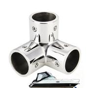 Genérico Marine Handrail 3-Way Connector,3 Way Stainless Steel Marine Supplies - 5x5x2.2cm Railing Fork tee Socket - Satellite Equipment For Ship Guardrails Yacht Piping Dock Travel Road Trip Work