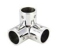 Genérico Marine Handrail 3-Way Connector,3 Way Stainless Steel Marine Supplies - 5x5x2.2cm Railing Fork tee Socket - Satellite Equipment For Ship Guardrails Yacht Piping Dock Travel Road Trip Work