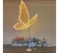 Genérico Mariposa Lámpara De Pie Moderno LED Floor Lamp para Salón Dormitorio Lectura Decoración del Salón De Bodas Accesorios De Iluminación para El Hogar del Dormitorio,A,100cm