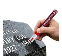 Genérico Markers Paint Pens, Waterproof Lettering Marker, 0.78x5.51 Inch Pen with Precision Tip, High-Coverage Ink, Professional Restoration Tool with Style, Cemetery Accessory for Marble & Metal