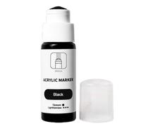 Genérico Markers - Rainproof And Windproof Drying 18mm Tip Acrylic Marker Pen - Brilliant Color Permanent Fade-Resistant Ink For Murals, Canvas, Metal, Glass, Paper, Wood, 60ml Mop Marker