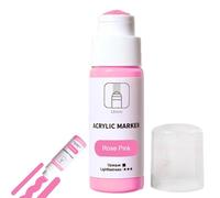 Genérico Markers - Rainproof And Windproof Drying 18mm Tip Acrylic Marker Pen - Brilliant Color Permanent Fade-Resistant Ink For Murals, Canvas, Metal, Glass, Paper, Wood, 60ml Mop Marker