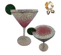 Genérico Martini Glass Purse for Women,Cocktail Goblet Evening Clutch Bag,Funny Wedding Party Prom Handbag