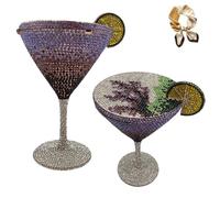Genérico Martini Glass Purse for Women,Cocktail Goblet Evening Clutch Bag,Funny Wedding Party Prom Handbag