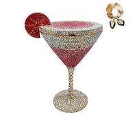 Genérico Martini Glass Purse for Women,Cocktail Goblet Evening Clutch Bag,Funny Wedding Party Prom Handbag
