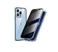 Genérico Marvulur Phone Case, Marvulur Powerful Anti-Peep Magnetic Phone Case, Full Body Shockproof Clear for iPhone16/15/14 Pro MAX (15plus,Light Blue)