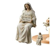 Genérico Mary Statue - Religious Holy Resin Figurine, Blessed Mother Mary Table Decor, Elegant Spiritual Decoration, for Faithful and Devout Friends, Meaningful Christian Ornament