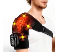 Genérico Masajeador De Hombros De Método Triple Con Calor, 5 Modos De Calor Y Vibración Ajustables, Compresión De Bolsa De Aire Y Envoltura De Masaje Shiatsu De Amasamiento Profundo