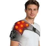 Genérico Masajeador De Hombros De Método Triple Con Calor, Soporte De Hombro Lavable Portátil Ajustable, Fácil De Transportar For Aliviar Las Molestias