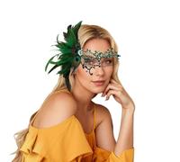 Genérico Mascara Carnaval Venecia - Elegante Disfraz De Fiesta De Máscaras con Encaje Y Cristales