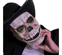 Genérico Máscara De Calavera -26cm Máscara De Calavera De Terror | Accesorio De Cosplay Espeluznante Para Decoración De Cara De Halloween | Másca De Cabeza Completa De Realista Para Fiesta De Disfra