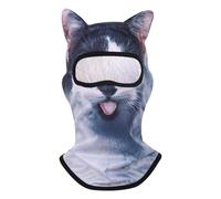 Generico Máscara de esquí para festival-luz máscara de esquí 3D con orejas, diseño de cara sombrío para eventos musicales y fiestas