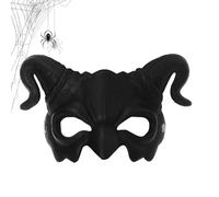 Genérico Máscara De Halloween | Half-Masque De Miedo | Disfraz De Accesorio De Cabeza : Máscara De Cabra De Queso De Cabra Mousse 27x17 Cm Para Adultos, Noches Disfrazados, Halloween, Carnavales,