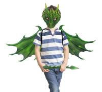 Genérico Máscara y Accesorio Disfraz Cabeza Dragón Integral | Máscaras Traje Para Espectáculos De Escena Carnavales Festivales Vacaciones Trajes De Fiesta Mascaradas Cosplay Noches