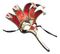 Genérico Mascaras Carnaval - Mascaras Media de Lady Masquerade para una reunión de de Moda (Red One Size)