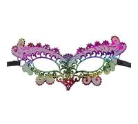Genérico Mascaras Carnaval Venecia - De Accesorios para Halloween Navidad con Detalles De Encaje Multicolor Único