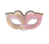 Genérico Máscaras De Carnaval - Mascara Veneciana Mujer Lámina Dorada De Media para Exclusivas Disfraces Y Otros Eventos Y Elegante para Todas Las Ocasiones (One Size)