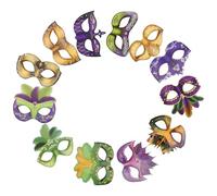 Genérico Máscaras de Papel para Disfraz 12 Piezas, Antifaz de Fiesta de Mascarada, Máscara de Cosplay Decorativa para Carnaval y Halloween, Accesorios para Fiestas y Celebraciones