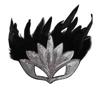 Genérico Mascaras - Mascara Veneciana Hombre de espectáculo para Disfraz de Mardi Gafas de Mardi de Nuevo México decoración Disfraces Suministros para Fiestas de Plumas de Colores (SL2 One Size)