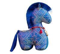 Genérico Mascot Doll, Year of The Horse, 25cm Height, Holiday Mascot Decoration, Festive Stuffed Animal, Lightweight and Portable, For Home Bedroom Living Room Car