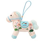 Genérico Mascota Caballo 2026 Año Nuevo Chino, de Peluche | Año Nuevo Lunar | para Adolescentes Adultos Coleccionistas Estudiantes Viajeros Mochilas Maletas Carteras, Versión 12cm