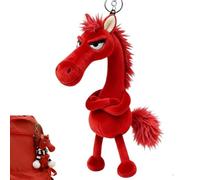 Genérico Mascota de la Suerte del Año del Caballo, Regalo de Buena Suerte para el Año Nuevo 2026, Colgante de Peluche de Caballo Blando, símbolo de Fuerza y nuevos comienzos (Q)