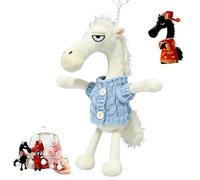 Genérico Mascota de la Suerte del Año del Caballo, Regalo de Buena Suerte para el Año Nuevo 2026, Colgante de Peluche de Caballo Blando, símbolo de Fuerza y nuevos comienzos (I)