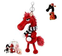 Genérico Mascota de la Suerte del Año del Caballo, Regalo de Buena Suerte para el Año Nuevo 2026, Colgante de Peluche de Caballo Blando, símbolo de Fuerza y nuevos comienzos (C)