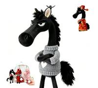 Genérico Mascota de la Suerte del Año del Caballo, Regalo de Buena Suerte para el Año Nuevo 2026, Colgante de Peluche de Caballo Blando, símbolo de Fuerza y nuevos comienzos (D)