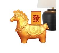 Genérico Mascota De Mesa Caballo 2026 - Objeto De Colección Para El Año Nuevo, Símbolo De Riqueza Y Éxito. Estatua Caballo De Fuego, Escultura Animal, Decoración De Chimenea Para La