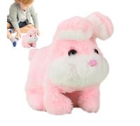 Genérico Mascotas Electrónicas - Peluche de conejo que camina con sonidos - Un juguete de conejo electrónico - Regalo para niños y niñas, cumpleaños, Navidad, Pascua