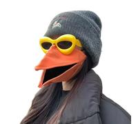 Genérico Mask with Moving Beak, Bird Beak Mask and Sunglasses Set, Funny Animal Costume for Halloween Parties, for Parties, Cosplay (Orange)