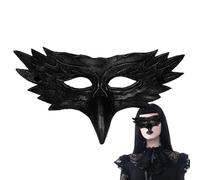 Genérico Maskerade-Maske für Frauen - Halloween-Gesichtsmaske, Kreative Halloween-Adlermaske mit halbem Gesicht | Stilvolle -Kostüm-Gesichtsmaske für Cosplay, Kostümpartys, Karneval & Maskeraden