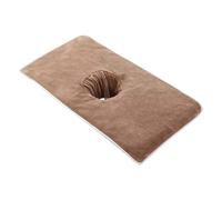 Genérico Massage Bed Face Cradle Cover | Microfiber, 80x40cm, 130g | Towel with Face Hole For SPA & Salon | Soft, Absorbent & Reusable For Reflexology
