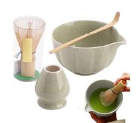 Genérico Matcha Set, Matcha Making Kit, Bowl Spout Whisk Scoop and Holder Good Design Portable Ceramic Bowls, Traditional Tea Tools for Kitchen Prep, Latte, Brewing, Ceremony, Home Use