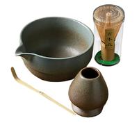 Genérico Matcha Whisk Set, Complete Kit With Bowls And Whisk, Ceramic Bowl With Spout, Includes, Scoop, And Holder, Perfect For Traditional Tea Ceremony, For Tea Enthusiasts, 700g